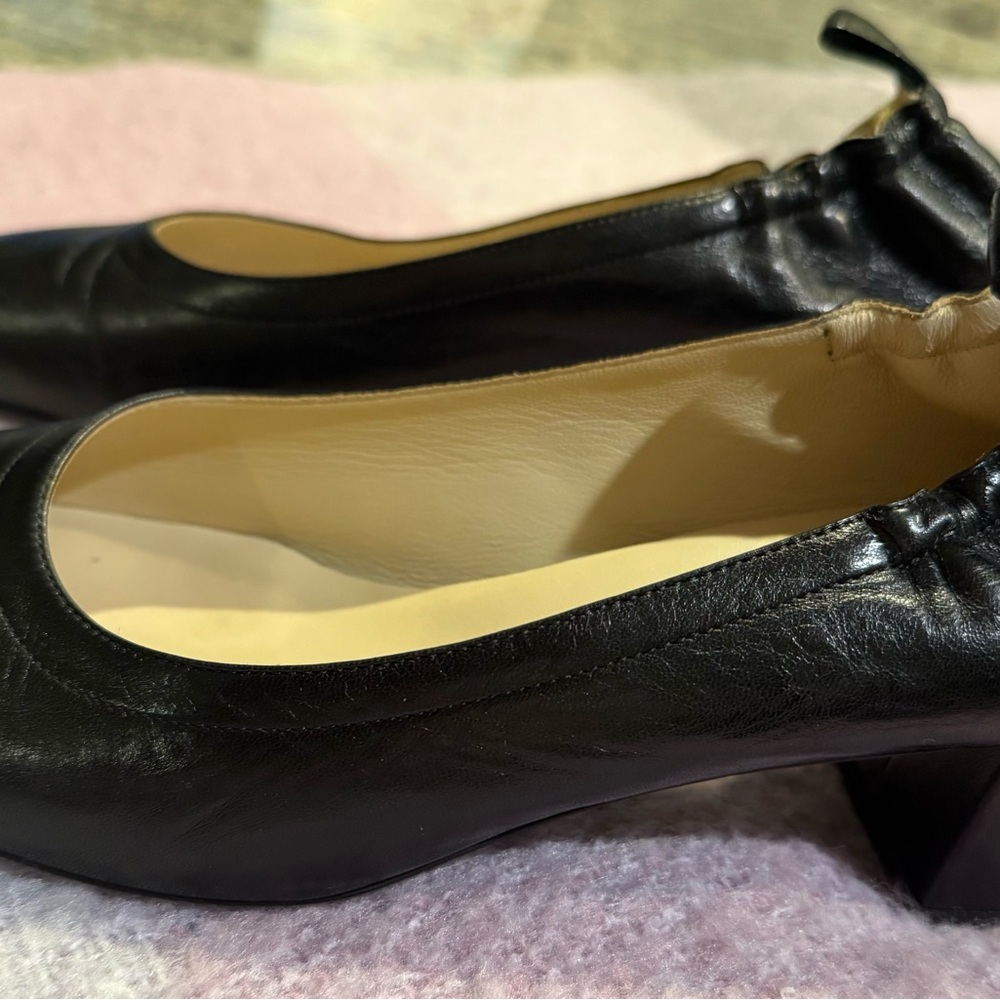 Everlane Black Leather Heels